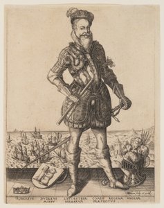 ロバート・ダドリー、レスター伯爵 作： Christoffel van Sichem I