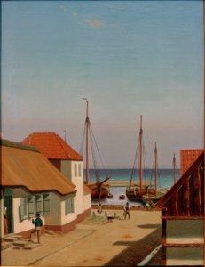 ドラゴアの港 作： Christoffer Wilhelm Eckersberg