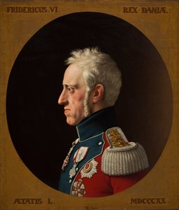 デンマークのフリードリヒ 6 世の肖像、1768 年から 1839 年、1839 年。 作： Christoffer Wilhelm Eckersberg