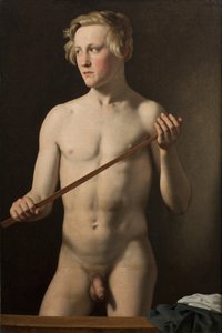 立ち姿の男性モデル、カール・フロラップ