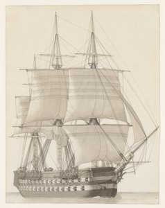 ロシア・ラインの船舶 作： Christoffer Wilhelm Eckersberg