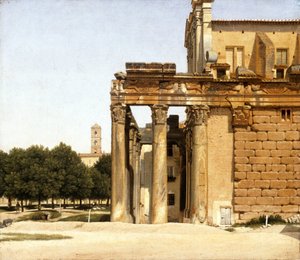 ヴィアサクラ、ローマ、1814年のビュー 作： Christoffer Wilhelm Eckersberg