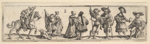 ランスクネと婦人、1531年。 作： Christoph Bockstorffer