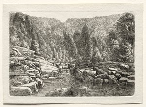 山の水、c。 1790～1800年。 作： Christoph Nathe
