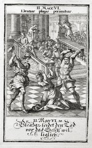 Eleazarは快く死刑を受け入れます、Maccabees 1695