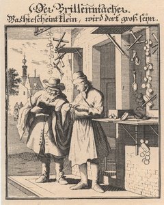 主な慈善団体の図からの眼鏡メーカー、1698 作： Christoph Weigel the Elder