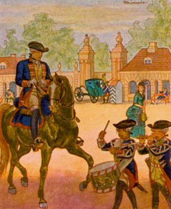 Wache Am Brandenburger Tor／ブランデンブルク門の衛兵（カラーリトグラフ）
