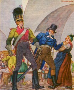 ミュンヘン・ビアケラー／ミュンヘン・ビアセラー（カラーリトグラフ） 作： Christophe (1856 1945)
