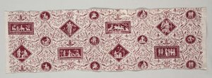 銅版印刷された綿のストリップ、1795-1799。 作： Christophe Philippe Oberkampf