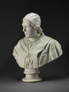 教皇クレメンス14世（1705-74）c.1772-76（大理石） 作： Christopher (attr.to) Hewetson