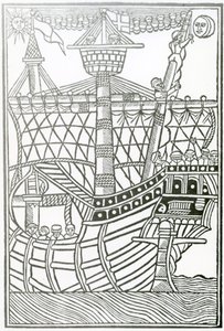 「インディーズの一般史」1547年のカラヴェル 作： Christopher Columbus