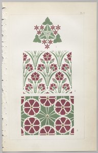 装飾デザインの芸術：付録付き、花が開く日の時間を示す、Day＆Son、ロンドン、1862年発行 作： Christopher Dresser