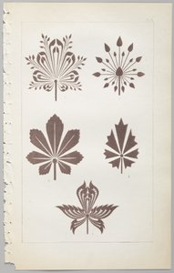 装飾デザインの芸術：付録付き、花が開く日の時間を示す、Day＆Son、ロンドン、1862年発行 作： Christopher Dresser