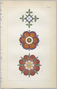 装飾デザインの芸術：付録付き、花が開く日の時間を示す、Day＆Son、ロンドン、1862年発行