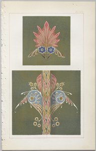 装飾デザインの芸術：付録付き、花が開く日の時間を示す、Day＆Son、ロンドン、1862年発行 作： Christopher Dresser