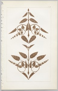装飾デザインの芸術：付録付き、花が開く日の時間を示す、Day＆Son、ロンドン、1862年発行 作： Christopher Dresser