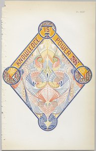 装飾デザインの芸術：付録付き、花が開く日の時間を示す、Day＆Son、ロンドン、1862年発行 作： Christopher Dresser