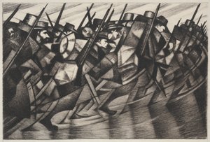 塹壕に戻る 作： Christopher Richard Wynne Nevinson