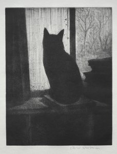 猫 作： Christopher Richard Wynne Nevinson