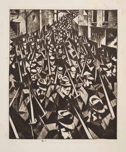 夜明け、1914年、パブ。 1915年。 作： Christopher Richard Wynne Nevinson