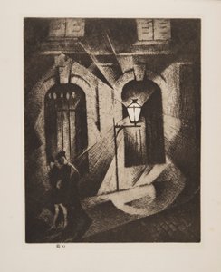 不吉なパリの夜、パブ。 1929年。 作： Christopher Richard Wynne Nevinson