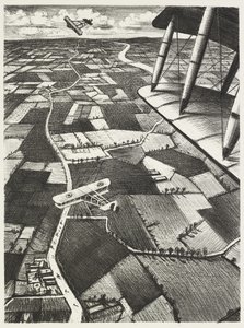1917年の空中 作： Christopher Richard Wynne Nevinson