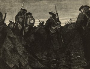 夜明けのレリーフ 作： Christopher Richard Wynne Nevinson