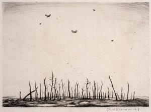 そのCursèdWood、1918年（ドライポイント） 作： Christopher Richard Wynne Nevinson
