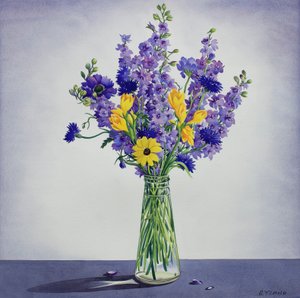 花（紙に水彩） 作： Christopher Ryland
