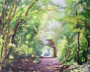バレーウォーク、サドベリー、2001（紙にトイレ） 作： Christopher Ryland