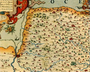 「サクストンのノーフォーク地図、1574 年」、1944 年。