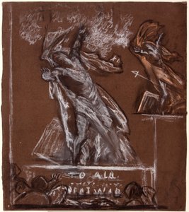 Figure Study for a War Memorial, c1920.    1181631   ja       japanese Successfully Translated  Original: Canal with an Angler and Two Swans Canal with an angler and two swans Translat: Canal with an Angler and Two Swans Canal with an angler and two swans  作： Christopher Williams