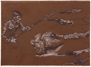 「マメッツ ウッド」の習作、1916 年頃。 作： Christopher Williams
