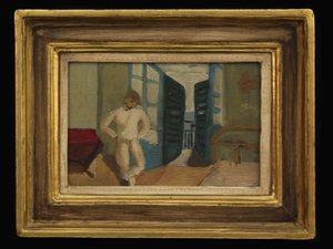 寝室の少年、1920年頃 作： Christopher Wood