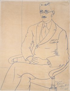 ジェラルド・ライトリンガーの肖像、1926年 作： Christopher Wood
