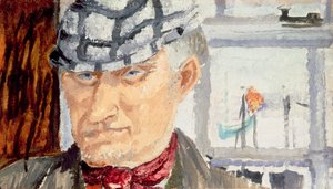 漁師、1928年（段ボールに油彩） 作： Christopher Wood