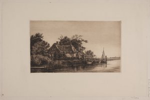 河川景観 作： Cilius Johannes Konrad Andersen