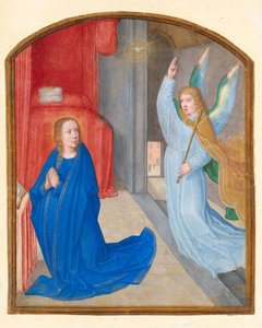 受胎告知、約。 1510年。 作： Circle of Gerard David
