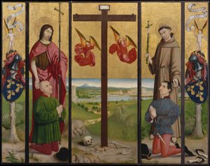 ペリュシの祭壇画、1480年。 作： Circle of Nicolas Froment.