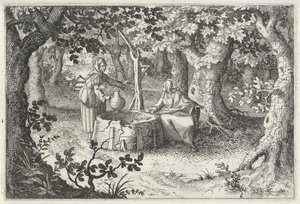 キリストとサマリヤの女 作： Claes Jansz. Visscher (II)