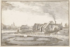 Braakjes近くのSpaarndammerdijk 作： Claes Jansz. Visscher (II)