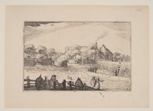 ポットの宿、ハールレム周辺の景色より（プレザンテ・プラエッセン） 作： Claes Jansz. Visscher