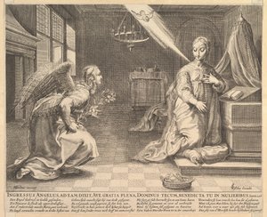 1652年以前の受胎告知。 作： Claes Jansz Visscher