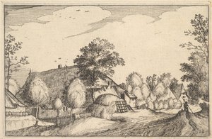 ビレッジロード、レジアンキュレの町からのプレート12といくつかのブラバント公国。 1610年。