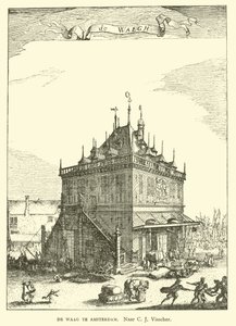アムステルダムのワーグ（Weighing House） 作： Claes Jansz Visscher