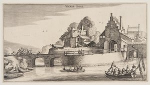 風景（プレイサンテ・ランツシャッペン）より「町の入り口 作： Claes Jansz. Visscher II