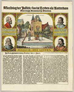 ライデンにおけるアーミン派の処刑 作： Claes Jansz. Visscher II
