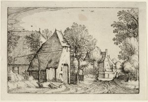 ヴィレッジ・ロード、農園、カントリーハウス、素朴な村の写真（Praediorum villarum et rusticarum casularum icones）より3枚目。