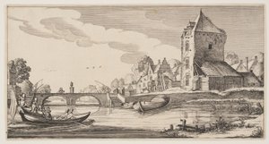 川沿いの村、『風景』より（プレイサンテ・ランツシャッペン） 作： Claes Jansz. Visscher II