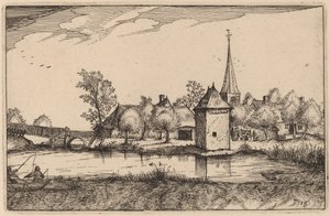 池と村 作： Claes Jansz Visscher after Johannes van Doetechum, the Elder after Lucas